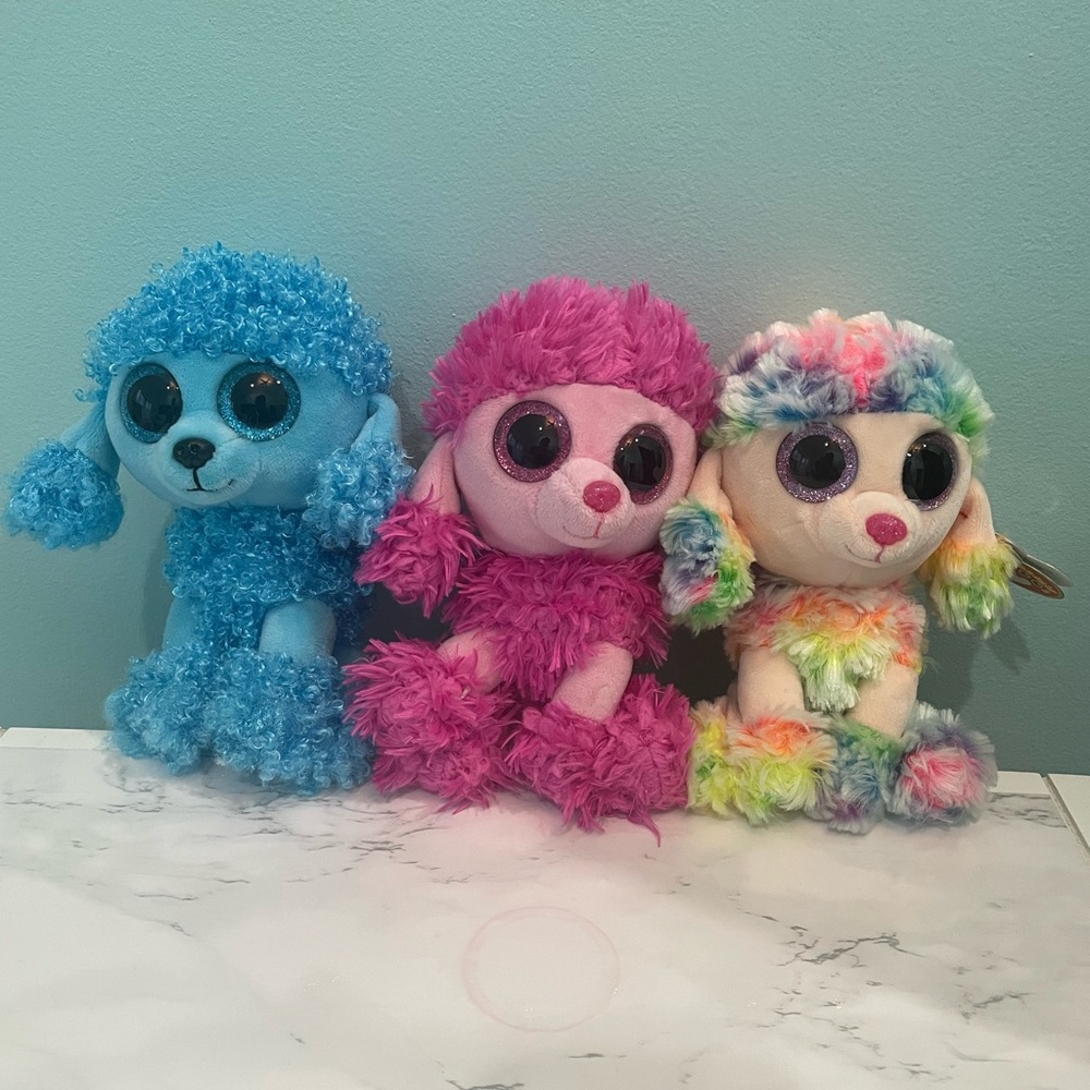 TY BUNDLE 3 pack of poodles